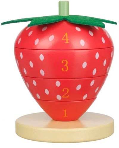 Jucărie cu sfori din lemn Orange Tree Toys - Strawberry - 2