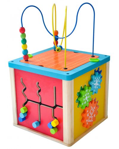 Jucărie din lemn Acool Toy - Cub multifuncțional - 1