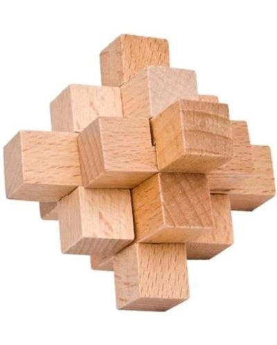 Puzzle 3D din lemn Johntoy - Enigma, tip 5 - 1