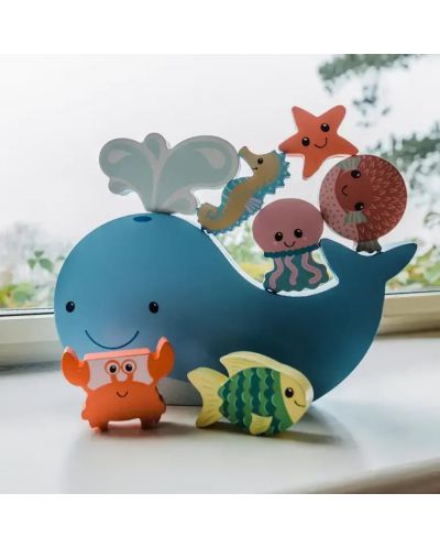 Joc de echilibru din lemn иране Orаnge Tree Toys - Animale marine - 3