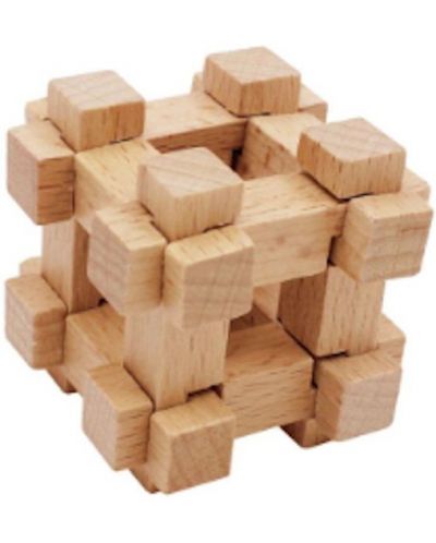 Puzzle 3D din lemn Johntoy - Enigma, tip 4 - 1