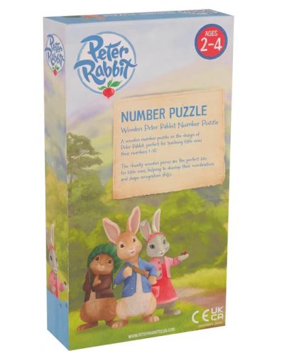 Puzzle din lemn cu numere Orange Tree Toys - Peter Iepurașul - 3