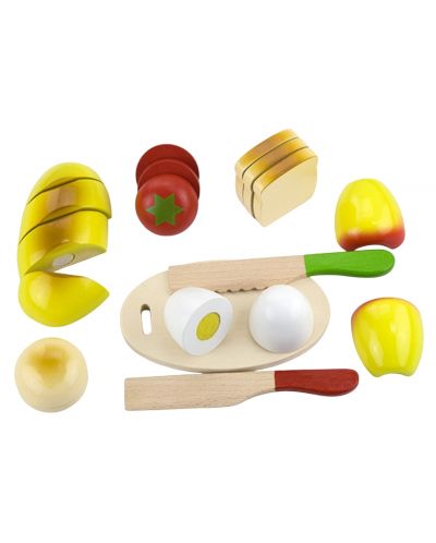 Set de joacă din lemn Viga - Alimente de tăiat	 - 2
