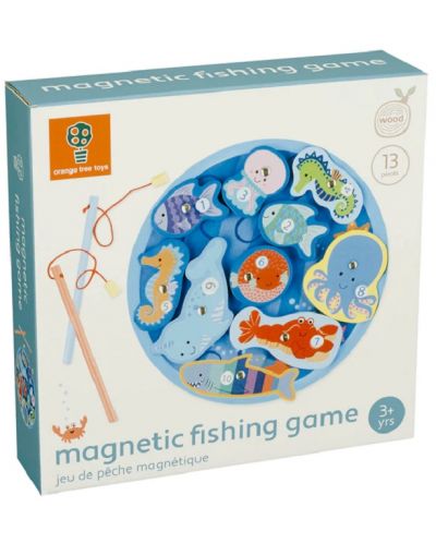 Joc de pescuit magnetic din lemn Orange Tree Toys - 1