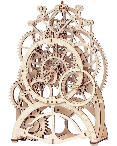 Puzzle 3D din lemn Robo Time de 166 de piese - Ceas cu pendul - 1