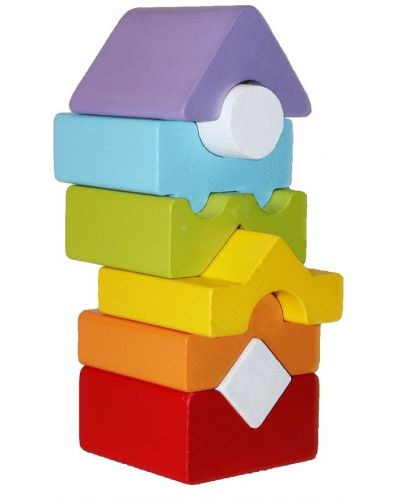 Turn de echilibru din lemn Cubika, 8 bucati - 3