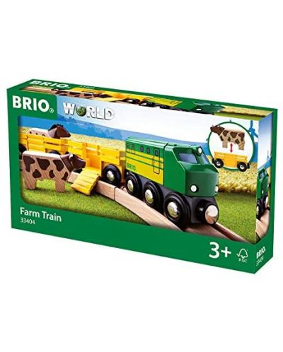 Jucarie din lemn Brio - Trenulet Ferma - 5