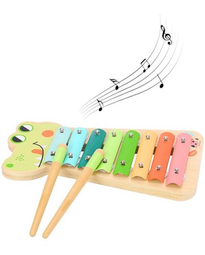Jucarie muzicala din lemn Tooky Toy - Xilofon - 2