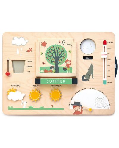 Tender Leaf Toys Wooden Educational Board - Micul meteorolog - 1