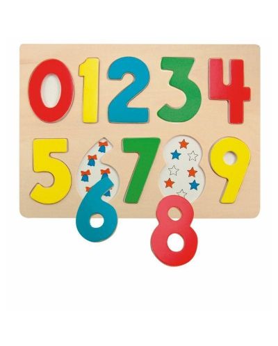 Puzzle din lemn Woody - Numere  - 1