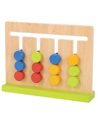 Joc logic din lemn Tooky Toy - Culori - 2