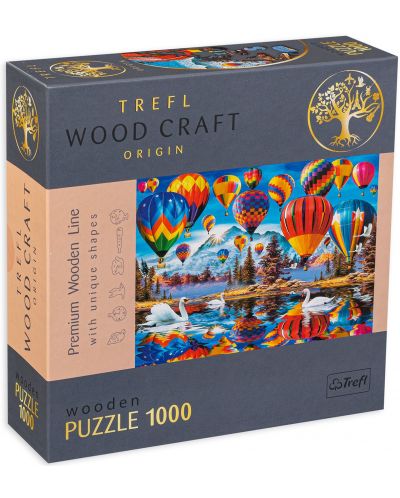 Puzzle din lemn Trefl de 1000 piese - Baloane - 1