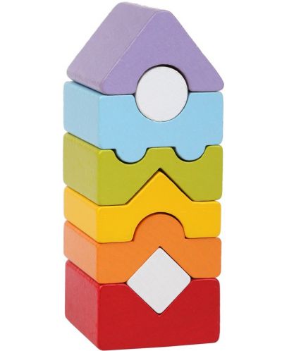 Turn de echilibru din lemn Cubika, 8 bucati - 1