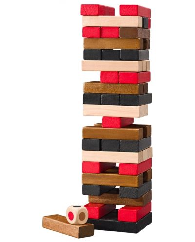 Woody Popular Wooden Balance Game - Jenga cu zaruri - 3