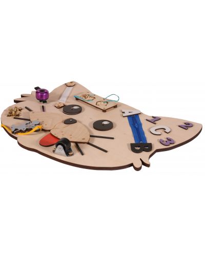 Tablă de lemn Montessori - Moni Toys - Pisică - 3