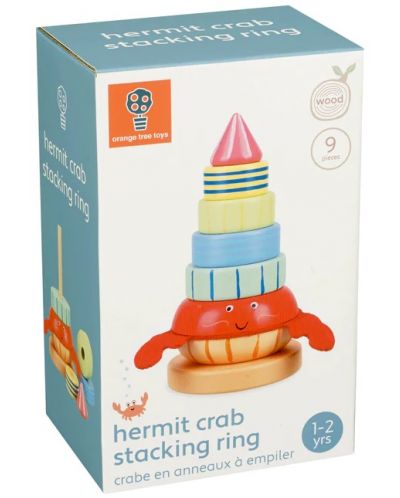 Jucărie din lemn cu sfoară Jucării Orange Tree - Crab - 4