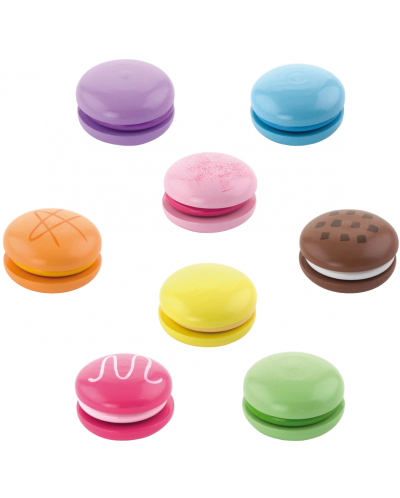 Set de joaca din lemn  Viga - macarons franțuzești - 1