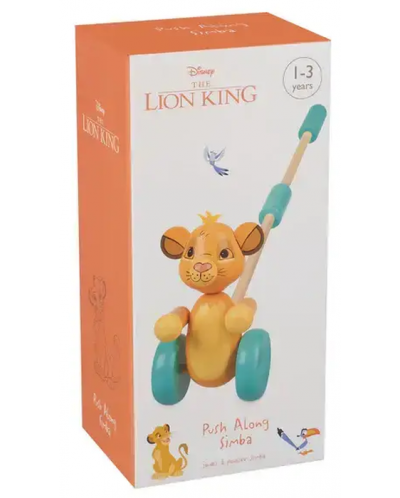 Jucărie de împins din lemn Orange Tree Toys - Simba, în cutie - 3
