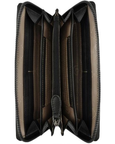 Portofel de dama din piele Bugatti Bella - Long, RFID protecție, negru - 3