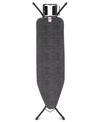 Masă de călcat Brabantia - Denim Black, cu suport pentru fier de călcat, 124 x 38 cm - 1