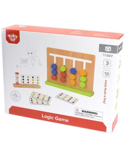 Joc logic din lemn Tooky Toy - Culori - 3