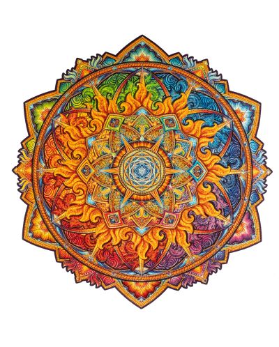 Puzzle din lemn Unidragon din 700 de piese - Mandala Soarelui Răsare (Dimensiume RS) - 4