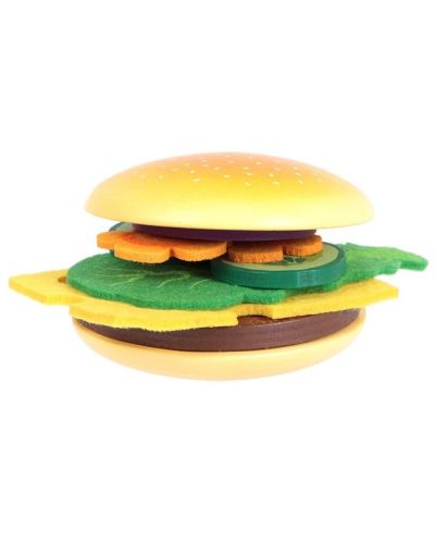 Set din lemn Woody - Fa-ti singur hamburger - 1