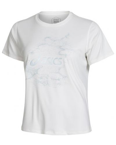 Tricou pentru femei Asics - Nagino Graphic Run, alb - 1