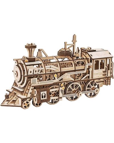 Puzzle 3D din lemn Robo Time din 350 de piese - Locomotivă - 1