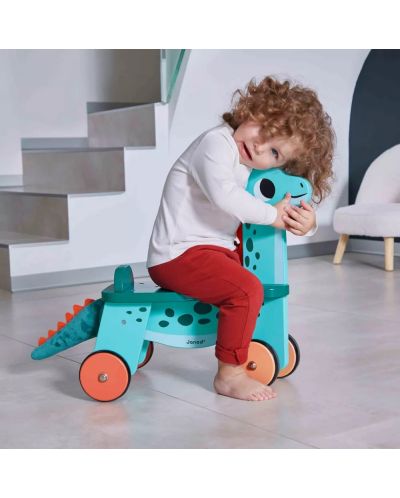Jucărie din lemn pentru călărie Janod - Dinozaur - 3