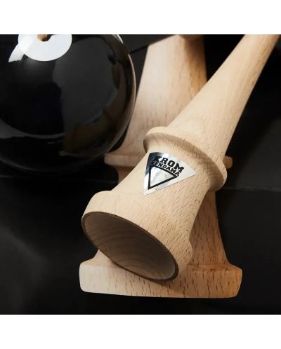 Joc de dexteritate din lemn KROM Kendama - Pop LOL Kendama, negru