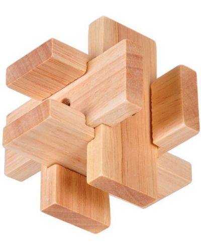 Puzzle 3D din lemn Johntoy - Enigma, tip 11 - 1