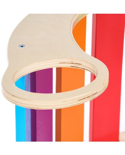 Leagăn pentru copii din lemn Wooden - Multicolor - 5