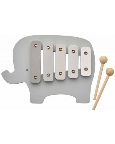 Jucărie din lemn Bambino - Xilofon, Elefant - 1
