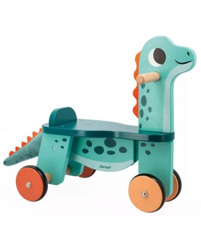 Jucărie din lemn pentru călărie Janod - Dinozaur - 1