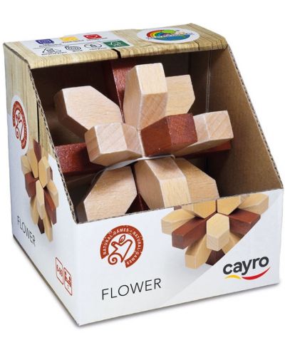 Cayro Puzzle din lemn - Floare - 1
