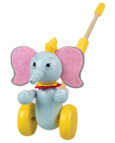 Jucărie de împins din lemn  Orange Tree Toys - Dumbo - 1