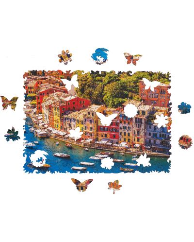 Puzzle din lemn Unidragon de 125 piese - Riviera Italiana (marimea S) - 2