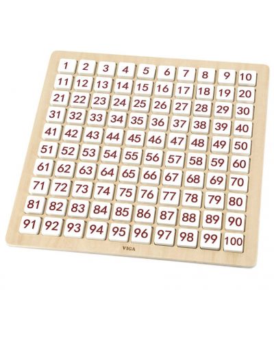 Tablă din lemn cu litere și numere Viga - 2
