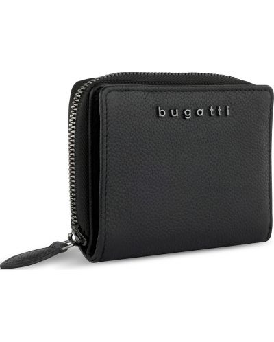 Portofel de dama din piele Bugatti Bella - Cu 1 fermoar, negru - 2