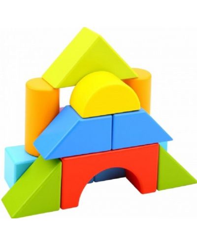Joc din lemn Tooky toy - Forme geometrice - 3