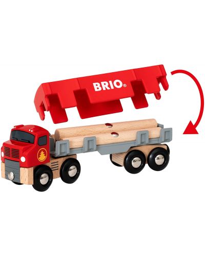 Jucarie Brio Camion Lumber Truck  - 6