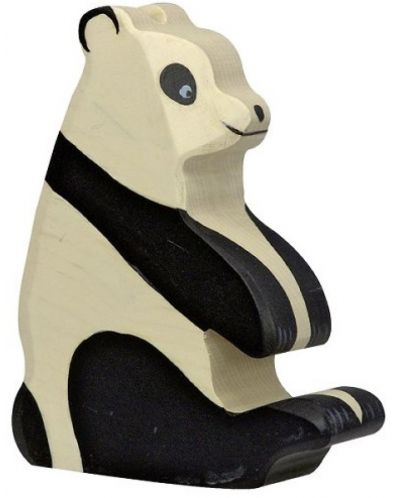 Figura din lemn Holztiger - Panda șezând - 1