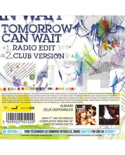 David Guetta - Tomorrow Can Wait (CD)	 - 2