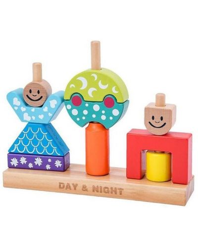 Cuburi creative din lemn Raya Toys - 1