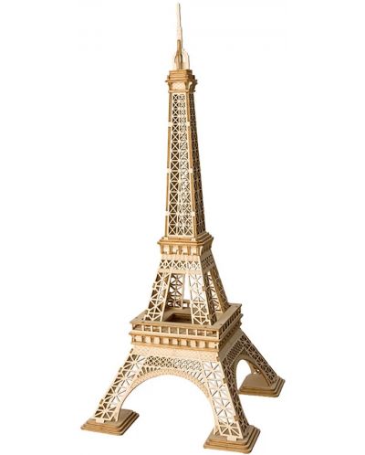 Puzzle 3D din lemn Robo Time de 121 de piese -turnul Eiffel - 1