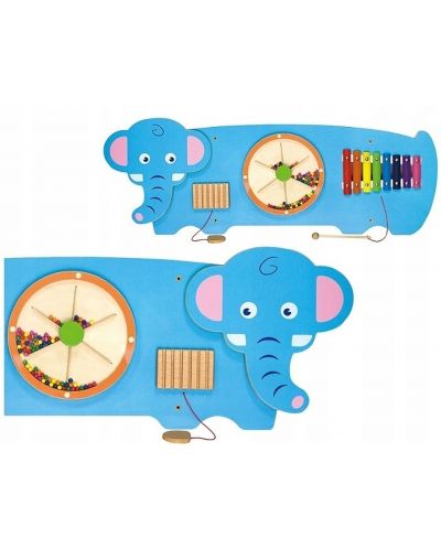 Jucărie de perete din lemn Viga - Elefant - 2