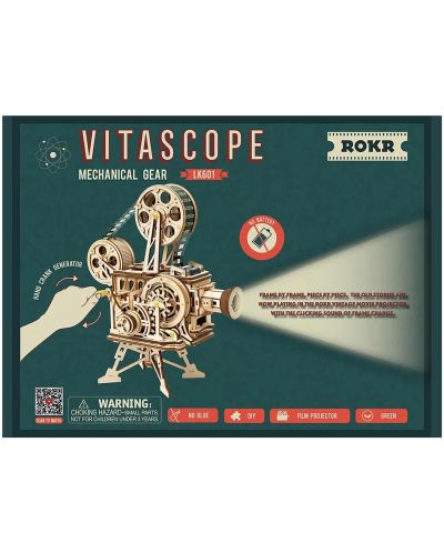 Puzzle 3D din lemn Robo Time din 183 de piese - Vitascop - 3