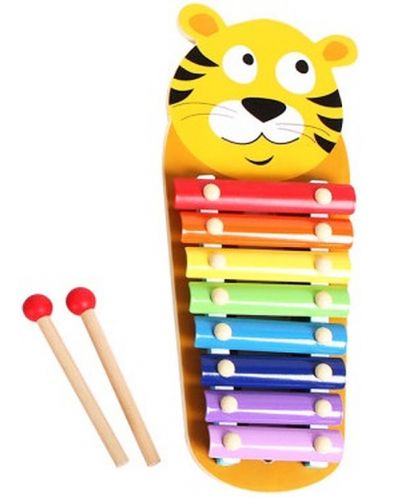 Instrument muzical din lemn Acool Toy Tiger Xylophone Ozone.ro