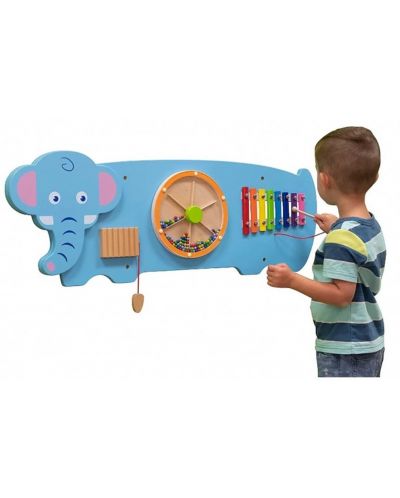 Jucărie de perete din lemn Viga - Elefant - 3